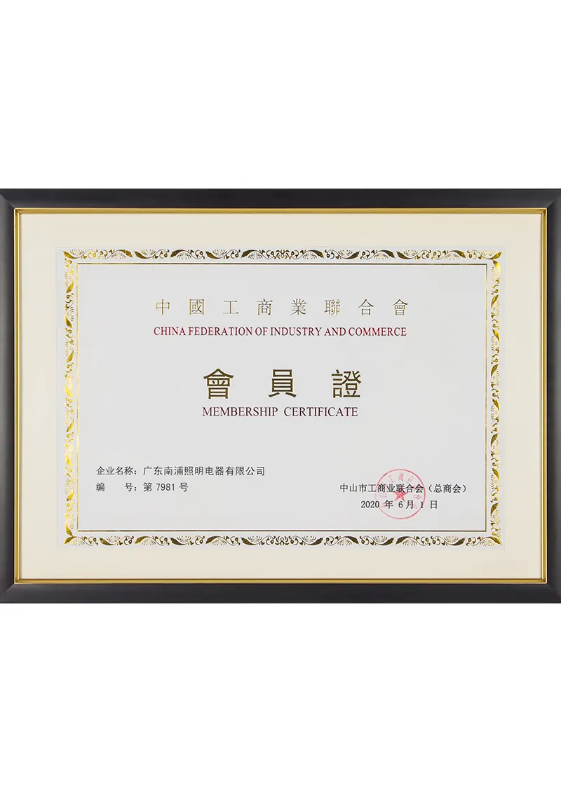 Member of China Federation of Industry and Commerce