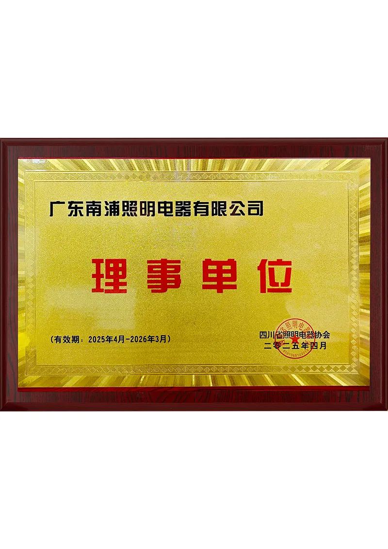2025-2026-Sichuan Lighting Appliance Association-Council Member-Plaque